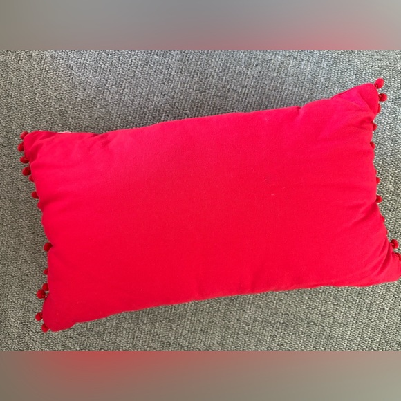 Pier 1 Red Reindeer Holiday Pillow - Picture 2 of 6